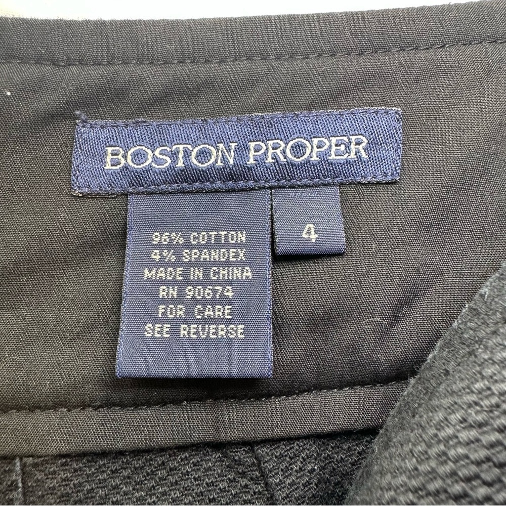 Boston Proper Black Mini Skirt. Size: 4. - Picture 8 of 9